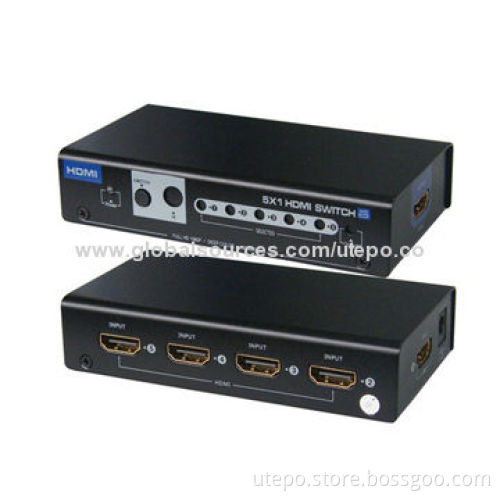 5CH HDMI Switches, Support HDMI 1.3 Standard, HDCP 1.2, CEC, 10.2Gbps Maximum Transmission Rate